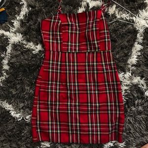 forever 21 red plaid dress